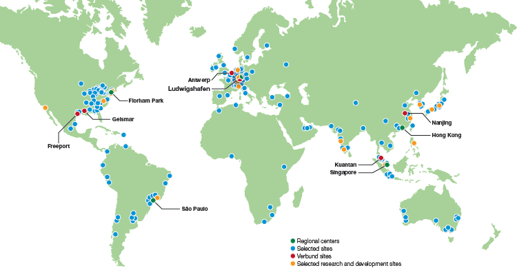 BASF sites (map)
