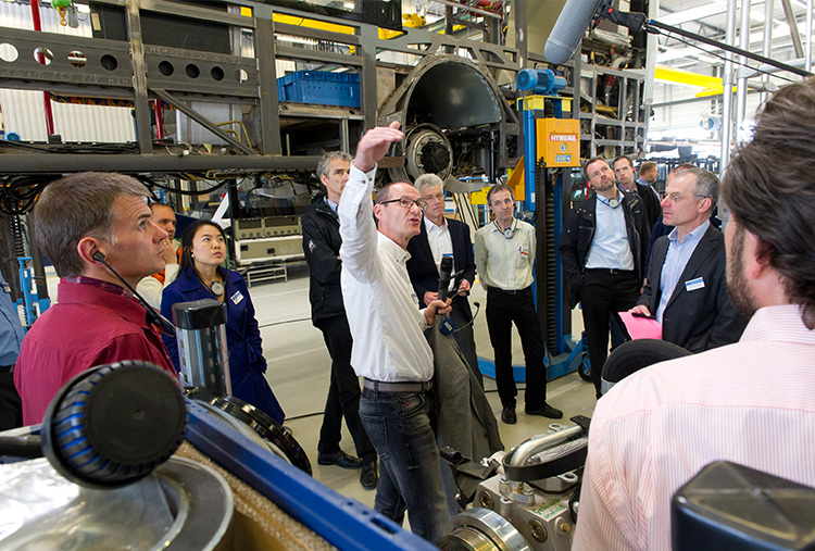 The Co-Creation Workshop with Daimler Buses included a peek behind the curtain in a tour through the production floors. (photo)