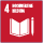 SDG4- Hochwertige Bildung (Icon)