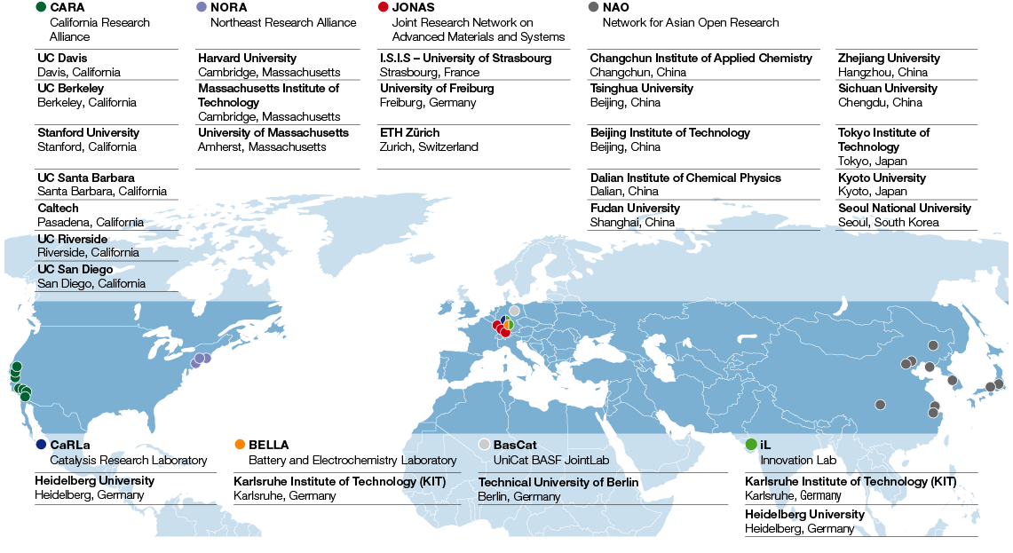 Global network: eight Academic Research Alliances (graphic)