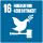 SDG16- Peace, justice and strong insitutions (Icon)
